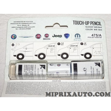 Stylo retouche peinture 475/A PKG 18/10/18 Fiat Alfa Romeo Lancia original OEM 71808150 