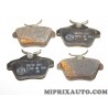 Jeux 4 plaquettes de frein (un peu oxydation) Fiat Alfa Romeo Lancia original OEM 77362768