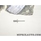 Rivet pop fixation tole pare-chaleur tuyau echappement Fiat Alfa Romeo Lancia original OEM 7903072285