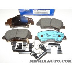 Jeux 4 plaquettes de frein avant Hyundai Kia orignal OEM 58101C8A50