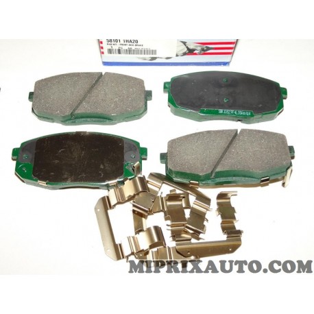 Jeux 4 plaquettes de frein avant Hyundai Kia orignal OEM 581011HA20
