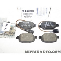 Jeux 4 plaquettes de frein Fiat Alfa Romeo Lancia original OEM 77365752 
