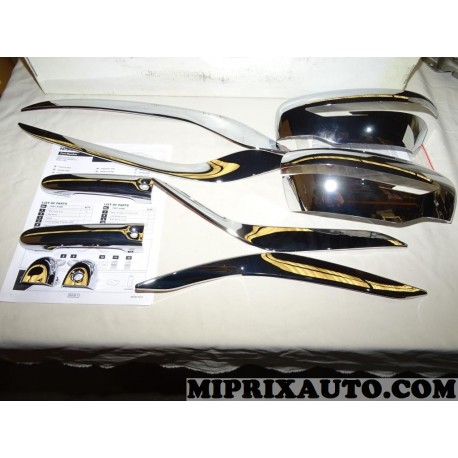 Pack chrome coques retroviseur habillage parechocs avant arriere poignées porte Nissan Infiniti original OEM KE600BV015CR KE600-