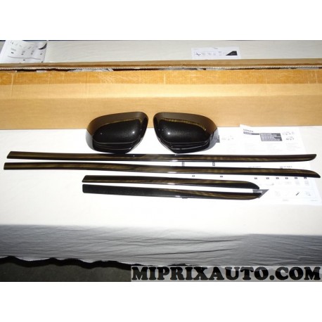 Pack Black city paire calottes coque retroviseur jeux 4 baguettes moulures porte Nissan Infiniti original OEM KE6001H005BK KE600