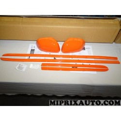 Pack orange city paire calottes coque retroviseur jeux 4 baguettes moulures porte Nissan Infiniti original OEM KE6001H005OR KE60