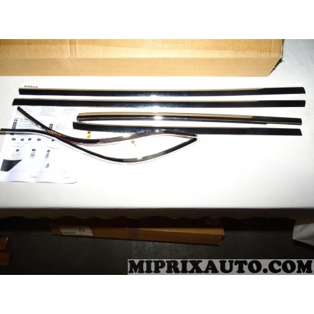 Kit baguettes moulure chrome joint leche vitre parechocs Nissan Infiniti original OEM KE6001K006 KE600-1K006 pour nissan juke F1
