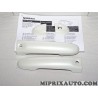 Paire coques recouvrement poignées de porte blanc Nissan Infiniti original OEM KE6051K052WP KE605-1K052-WP