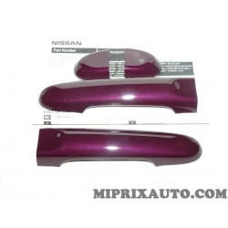 Kit coques calotte recouvrement poignées de porte extérieur arriere violette Nissan Infiniti original OEM KE6051K053BP KE605-1K0
