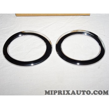 Paire cerclages contour chrome phare antibrouillard Nissan Infiniti original OEM KE5401HA80 KE540-1HA80 