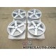 Lot 4 jantes alliage avec ecrous et bagues centrage Artik Cesam Toyota Mazda Mitsubishi original OEM AR775355114S 7.5x17 17" 17