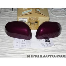 Paire coques calotte retroviseur violet Nissan Infiniti original OEM KE9603N010BP KE960-3N010-BP pour nissan micra K13 de 2013 à