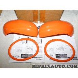Pack coques calotte retroviseur avec contour phare antibrouillard orange (modele expo) Nissan Infiniti original OEM KE6001K001OR