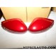 Paire coques calotte retroviseur rouge Nissan Infiniti original OEM KE9603V002RD KE960-3V002-RD pour nissan note E12