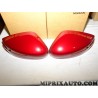 Paire coques calotte retroviseur rouge Nissan Infiniti original OEM KE9603V002RD KE960-3V002-RD pour nissan note E12