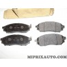 Jeux 4 plaquettes de frein Nissan Infiniti original OEM D1060054VA D1060-054VA