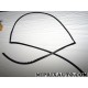 Joint de parebrise Nissan Infiniti original OEM 72752JD000 72752-JD000