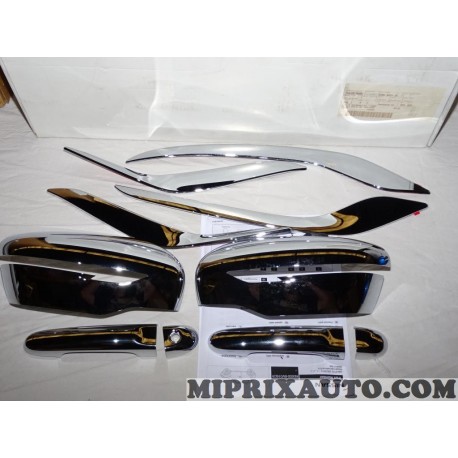 Pack kit coques calotte retroviseur revetement poignée porte moulure chrome Nissan Infiniti original OEM KE600BV016CR KE600-BV01