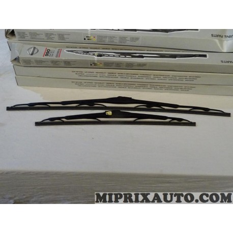 Paire balais essuie glace standard 650+450mm Nissan Infiniti original OEM KE28889990AG KE288-89990-AG 