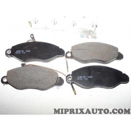 Jeux 4 plaquettes de frein Nissan Infiniti original OEM 410609X226 41060-9X226 