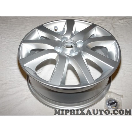 Jante alliage roue 6x16 16" 16 pouces ET55 avec bouchon Nissan Infiniti original OEM KE4091H100 KE409-1H100 pour nissan micra K1