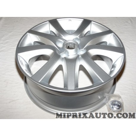 Jante alliage roue 6x16 16" 16 pouces ET55 (MODELE EXPO) avec bouchon Nissan Infiniti original OEM KE4091H100 KE409-1H100* pour 