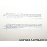 Lot 2 étiquettes avertissement siege Suzuki Fiat Alfa Romeo Lancia original OEM 51096976 8480087810 84800-87810