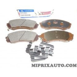 Jeux 4 plaquettes de frein Hyundai Kia original OEM 581014HA50